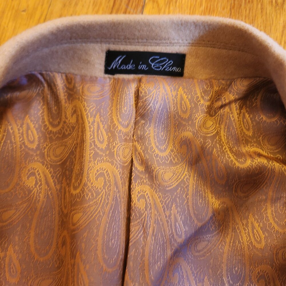 Jean Paul Germain Camel Hair Men's Sports Jacket 42R New $398 Value - Picture 8 of 12